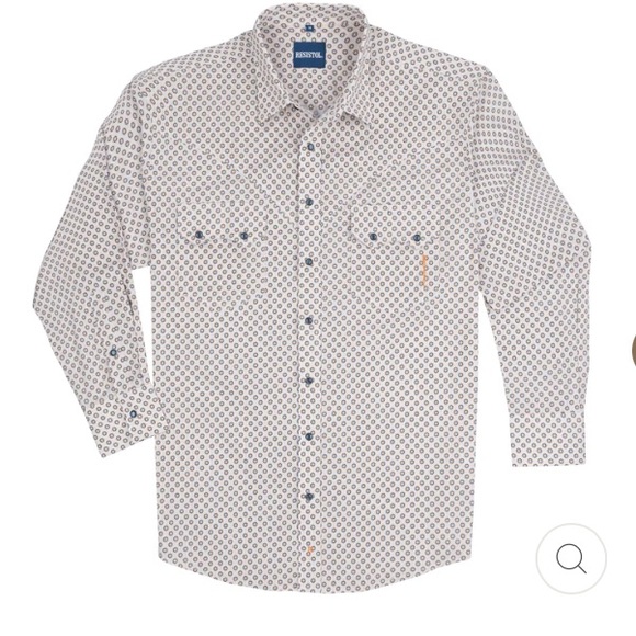 ✨ Resistol Princeton snap medallion printed button up shirt. - Picture 4 of 10